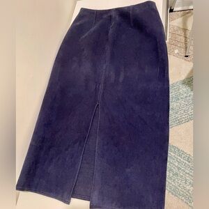 Babaton navy Skirt, size 2, perfect condition, thick material, faux suede